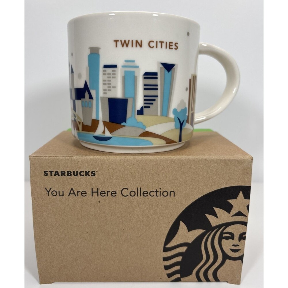 Starbucks 14 oz 'You Are Here' Cup Mug Twin Cities, Minnesota, New w/ Box